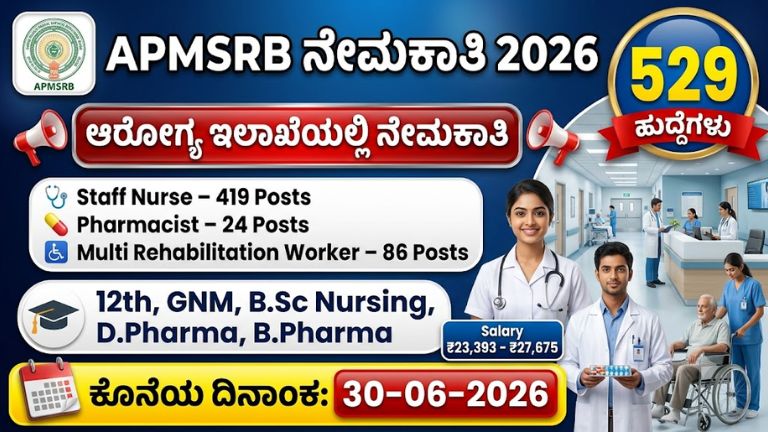 APMSRB Recruitment 2026