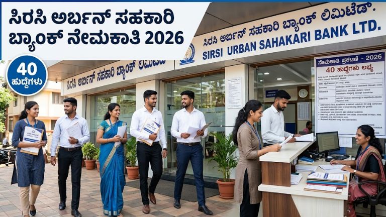 Sirsi Urban Sahakari Bank Recruitment 2026