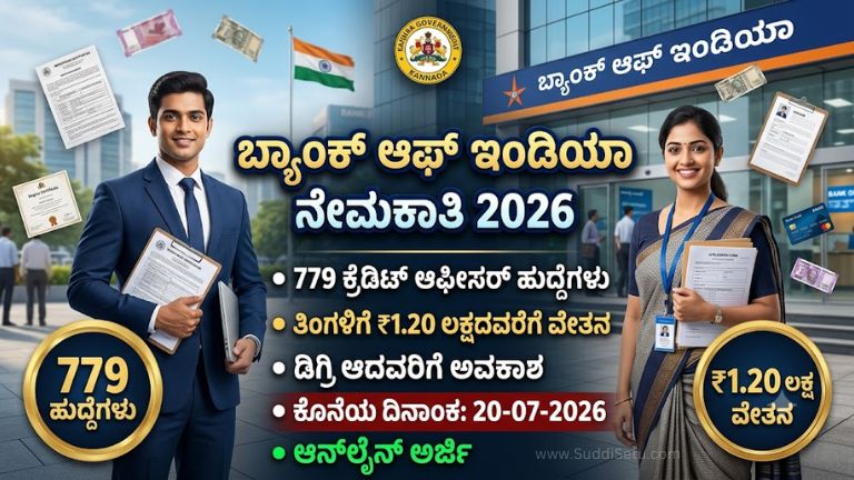 ಬ್ಯಾಂಕ್ ಆಫ್ ಇಂಡಿಯಾ ನೇಮಕಾತಿ 2026